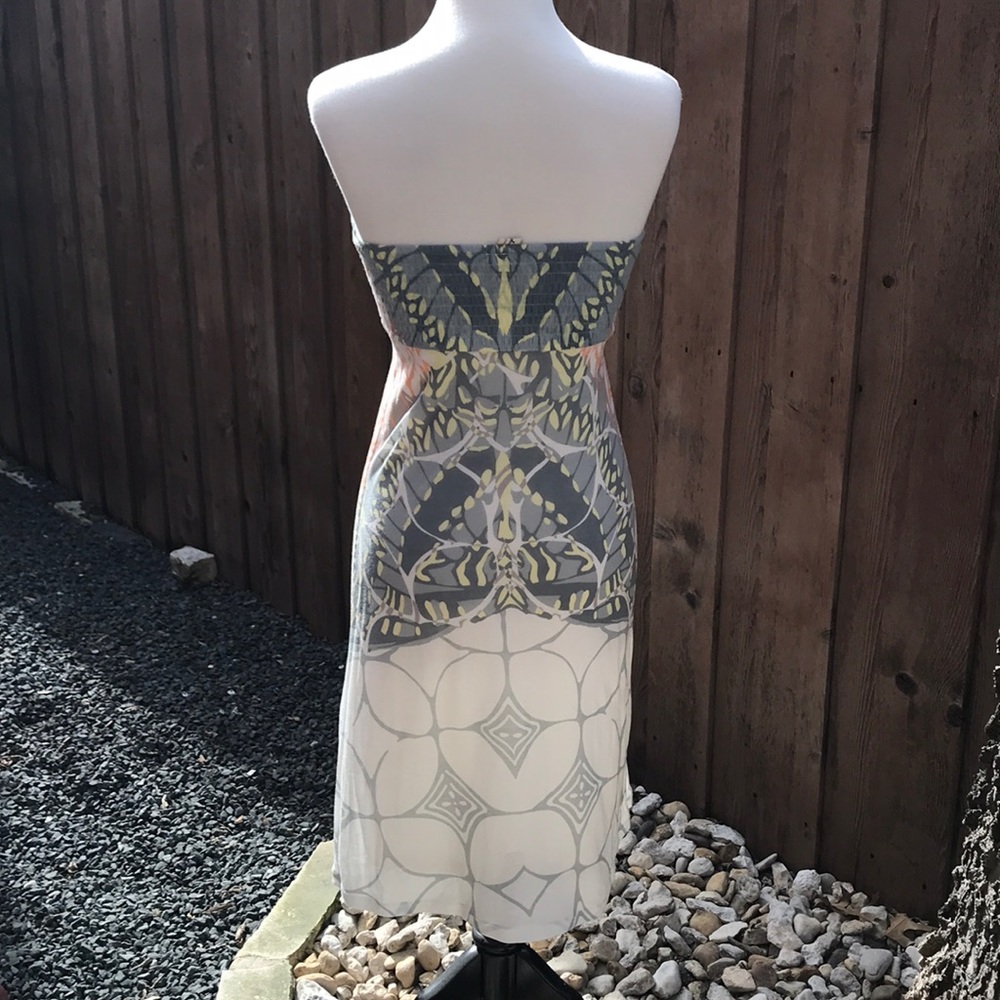 {Free People} VINTAGE Strapless Dress 💐 - Picture 4 of 7